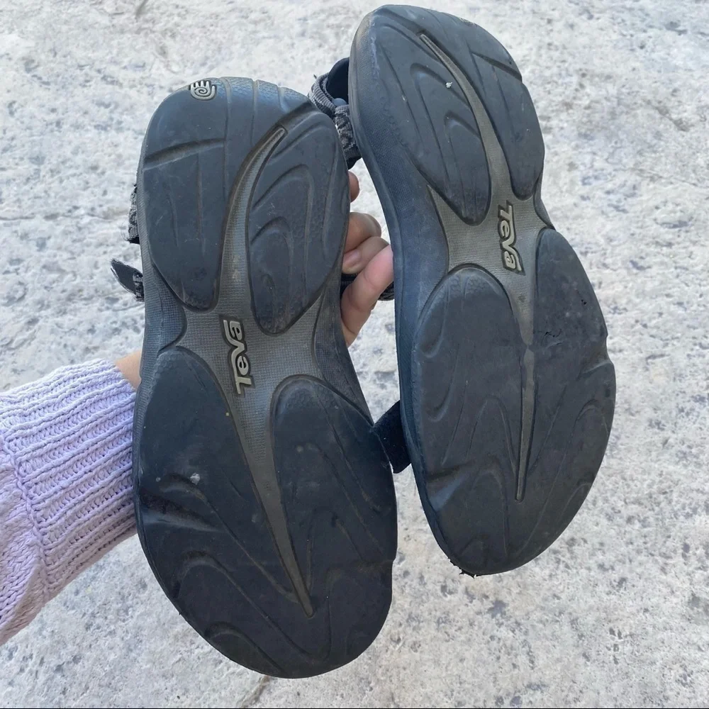 Teva Hurricane 6502 Mens Hiking Sport Water Sandals Shoes Size 9 Black Gray